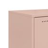 vidaXL Sideboard Pink Cold-rolled steel Standard Sideboard Rectangular