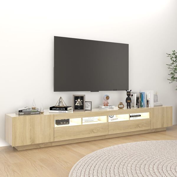 vidaXL TV Cabinet Sonoma oak Engineered wood Large TV Cabinet