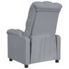 vidaXL Recliner Light Gray Fabric (100% polyester), Plywood, Iron Medium