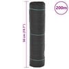 vidaXL Weed Membrane Black with green stripes Polypropylene