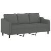 vidaXL Sofa Set Dark Grey Fabric (100% polyester) Large Sofa Set