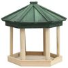 vidaXL Bird Feeder Natural Wood Solid firwood 13 x 11.8 in Durable
