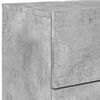 vidaXL Wall-mounted Bedside Cabinet Set of 2 Concrete gray Engineered wood