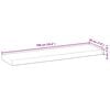 vidaXL Floating Shelf Natural wood Solid acacia wood 39.4 in Durable