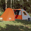vidaXL Family Tent Dome 6-Person Orange Waterproof