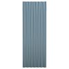 vidaXL Roof Panels 12 pcs Galvanized Steel Gray 39.4"x14.2"