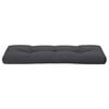 vidaXL Pallet Cushion Anthracite Polyester 47.2x15.7x4.7 in