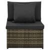 vidaXL Garden Sofa Set Grey, Dark Grey