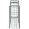 vidaXL Gabion Basket Set of 2 Silver Galvanized Iron Large