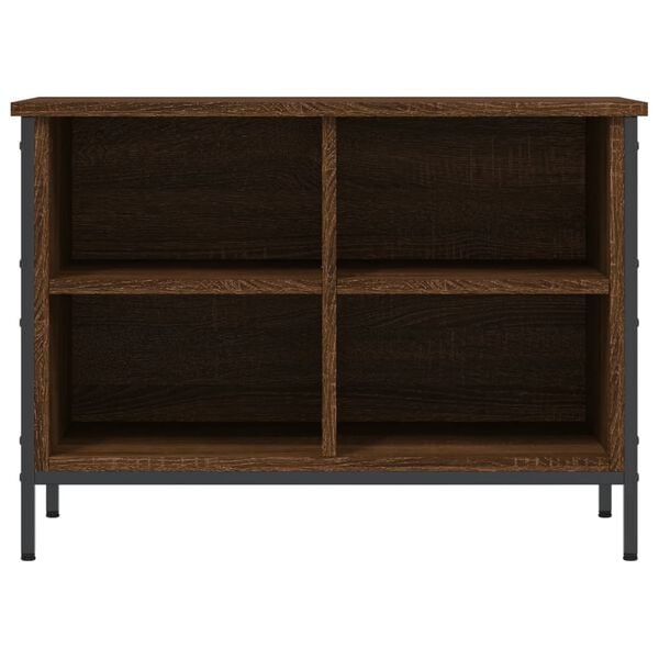 vidaXL Shoe Cabinet Brown Oak Engineered Wood, Powder-Coated Steel Medium