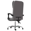 vidaXL Reclining Office Chair Grey