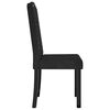 vidaXL Dining Chairs 4 pcs Black Velvet