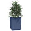 vidaXL Planter Set of 2 Blue Grey Polypropylene Medium