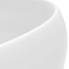 vidaXL Luxury Wash Basin Round Matt White 15.7x5.9" Ceramic