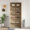 vidaXL Shoe Cabinet with Door Brown 80 x 35.5 x 180 cm Engineered wood