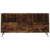vidaXL TV Cabinet Smoked oak Engineered wood, iron 40.2 x 14.2 x 19.7 in