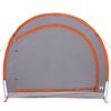 vidaXL Bike Storage Tent with Roof Grey and Orange 256 x 222 x 182 cm