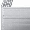 vidaXL Garden Raised Bed Silver Galvanized Steel Large Garden Raised Bed