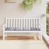 vidaXL Patio Bench Cushion Grey Check Pattern 150x50x1.6 " Oxford Fabric