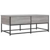vidaXL Coffee Table Grey Sonoma Engineered wood, Metal Medium