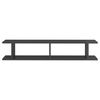 vidaXL Wall Shelf Set of 2 High gloss grey Engineered wood