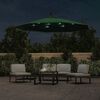 vidaXL Hanging Parasol Green Polyester fabric, Metal 118.1 in diameter