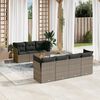 vidaXL Garden Sofa Set Grey