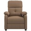 vidaXL Massage Chair Brown Fabric, Wood, Metal Large