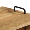 vidaXL Coffee Table Natural wood, Black