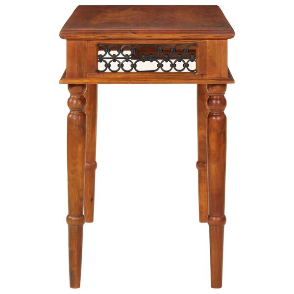 vidaXL Desk with Drawer 43.3"x19.7"x29.9" Solid Wood Acacia