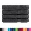 vidaXL Towel Set of 4 Anthracite 100% cotton 39.4 x 78.7 in