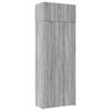 vidaXL Storage Cabinet Grey Sonoma 31.5x16.7x88.6" Engineered Wood