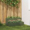 vidaXL Garden Planter Olive Green 39.37 x 23.62 x 17.72 in