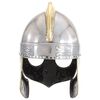vidaXL Beowulf Helmet Antique Replica LARP Silver Steel