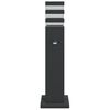 vidaXL Outdoor Floor Lamp Black Die-cast Aluminum, Polycarbonate