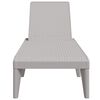 vidaXL Sun Lounger Grey Polypropylene Standard Foldable Sun Lounger