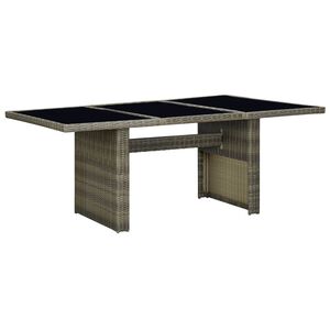 vidaXL Garden Table Brown and Black