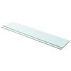 vidaXL Glass Panel Set of 2 Clear Tempered glass 39.4 x 7.9 in