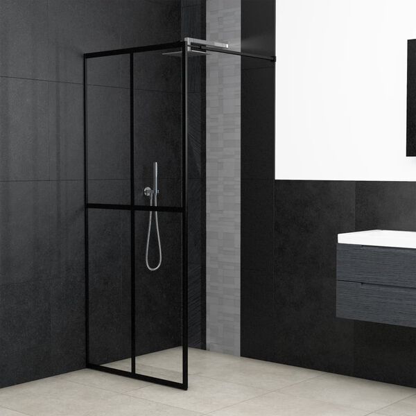 vidaXL Walk-in Shower Screen Clear Tempered Glass 39.4"x76.8"