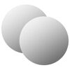 vidaXL Wall Mirror Set of 2 Transparent Glass 15.7 inch Minimalist