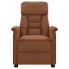 vidaXL Electric Massage Recliner Brown Faux Leather