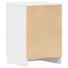 vidaXL Bedside Cabinet Set of 2 White Engineered wood Bedside Cabinet