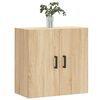 vidaXL Wall Cabinet Sonoma oak Engineered wood 23.6x12.2x23.6 in