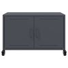 vidaXL TV Cabinet Anthracite Cold-rolled steel Standard TV Cabinet