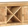 vidaXL Sideboard Natural Mango Wood Rough Mango Wood Medium Storage