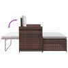 vidaXL Outdoor Furniture Set Brown PE Rattan 2-seater Modular