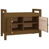 vidaXL Hall Bench Honey Brown Solid Pine Wood Medium Entryway Bench