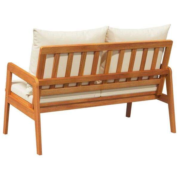 vidaXL Garden Bench with Cushion Brown Solid Acacia wood