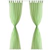 vidaXL Apple Green Sheer Curtain 55.1 x 68.9" 2 pcs