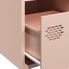 vidaXL Sideboard Pink Cold-rolled Steel Medium Sideboard Rectangular